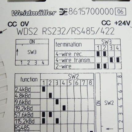 Weidmüller 8615700000 WDS2 RS232/RS485/422 Schnittstellenwandler