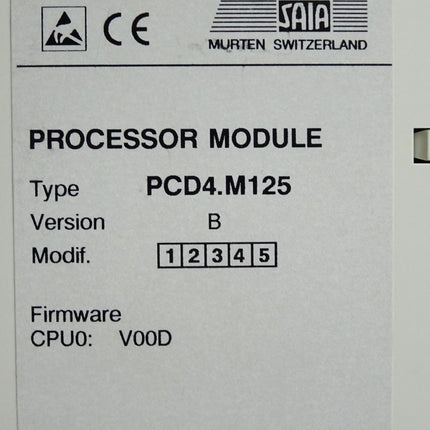 Saia Burgess Processor Module PCD4.M125 - Maranos.de