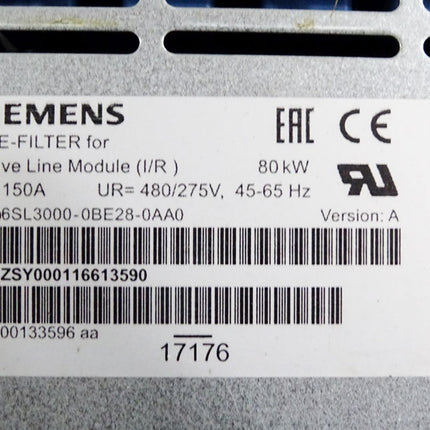 Siemens Line Filter für Active Line Module I/R 6SL3000-0BE28-0AA0 - Maranos.de