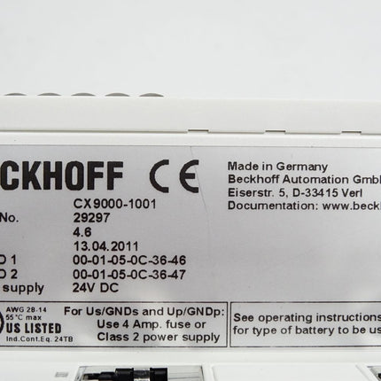 Beckhoff Embedded-PC CX9000-1001