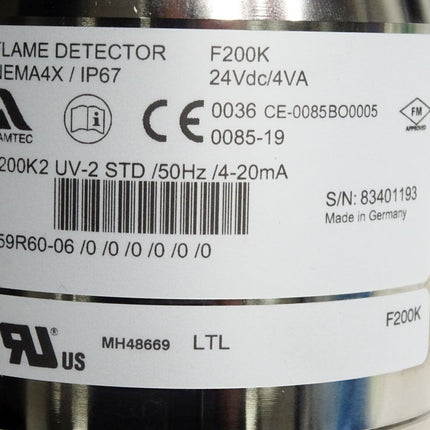 Lamtec Flame Detector Kompaktflammenwächter F200K / Unbenutzt - Maranos.de