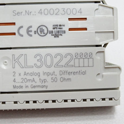 Beckhoff analoge Eingangsklemme KL3022 0000
