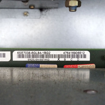 Siemens Simovert Frequenzumrichter 6SE7035-1EK60-Z G43 G91 6SE7038-6GL84-1BG2