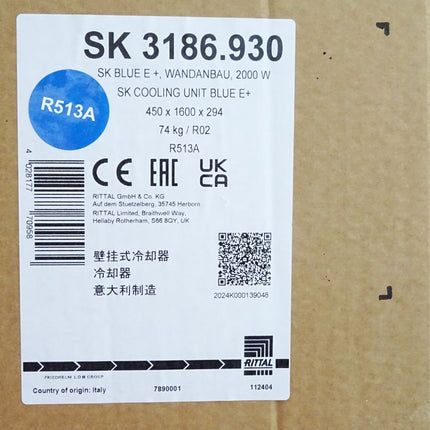 Rittal SK3186.930 Wandanbau-Kühlgerät Blue e+ / Neu OVP