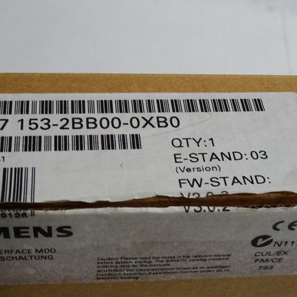 Siemens IM 153-2 6ES7153-2BB00-0XB0 6ES7 153-2BB00-0XB0 / Neu OVP - Maranos.de