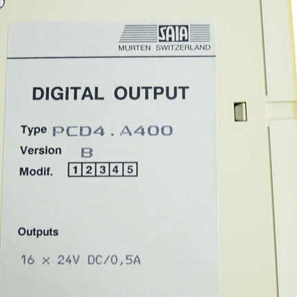 Saia Burgess Digital Ouptut PCD4.A400 Version B - Maranos.de