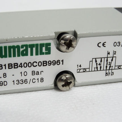Numatics Steuerventil 181BB400C0B9961 1.8-10bar / Neu - Maranos.de