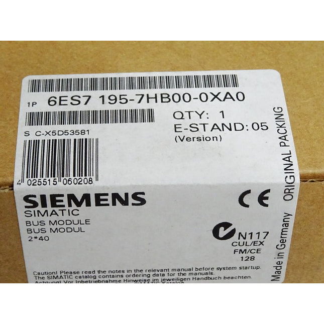 Siemens Bus Modul 6ES7195-7HB00-0XA0 6ES7 195-7HB00-0XA0 / Neu OVP versiegelt - Maranos.de