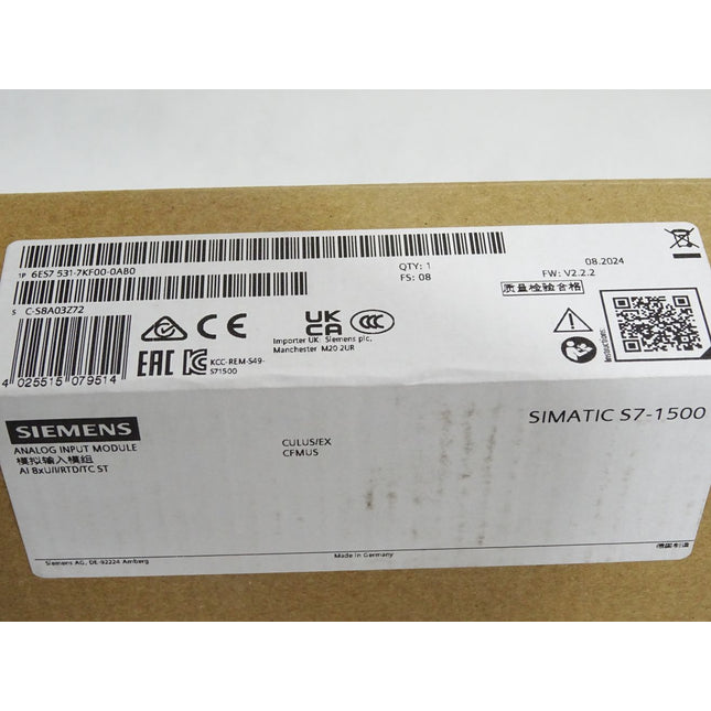 Siemens S7-1500 AI 6ES7531-7KF00-0AB0 6ES7 531-7KF00-0AB0 Neu OVP versiegelt - Maranos.de