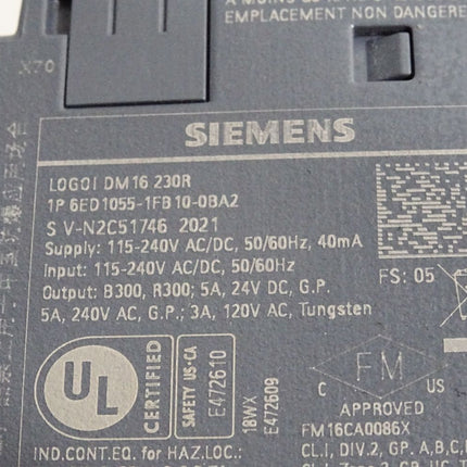 Siemens Logo! DM16 230R 6ED1055-1FB10-0BA2 6ED1 055-1FB10-0BA2 - Maranos.de