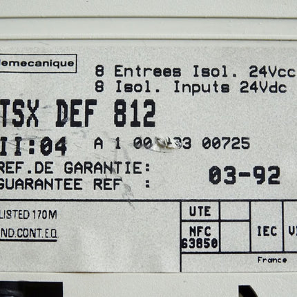 Telemecanique TSXDEF812 8-channels input unit - Maranos.de