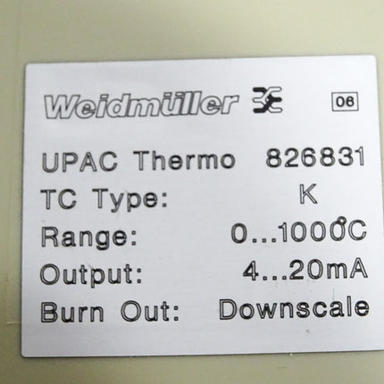 Weidmüller UPAC Thermo-K 826831