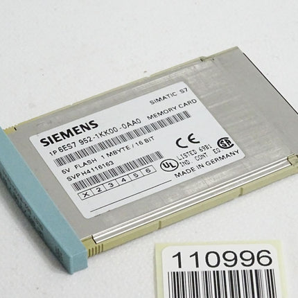 Siemens Memory Card 1MB 6ES7952-1KK00-0AA0 6ES7 952-1KK00-0AA0 - Maranos.de