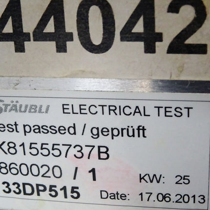 Stäubli Stiftgehäuse REK03 mit Kabel und Stecker K81555737 B - Maranos.de