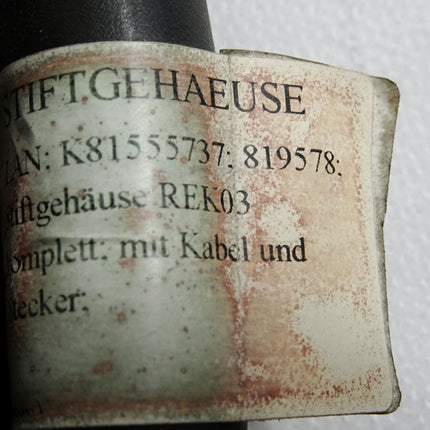 Stäubli Stiftgehäuse REK03 mit Kabel und Stecker K81555737 B - Maranos.de