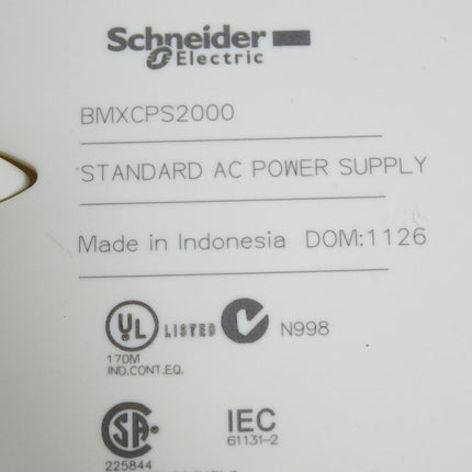 Schneider Electric BMXCPS2000 Standard AC Power Supply - Maranos.de
