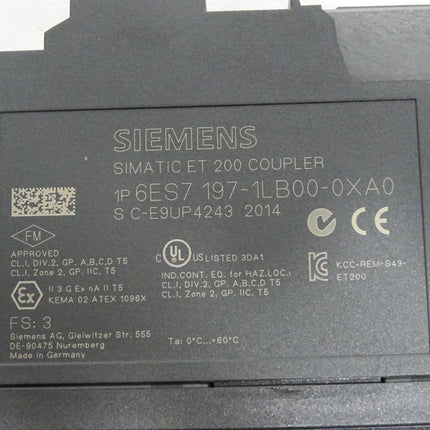 Siemens Y-Coupler 6ES7197-1LB00-0XA0 6ES7 197-1LB00-0XA0