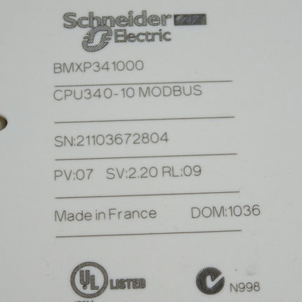 Schneider Electric BMXP341000 CPU340-10 Modbus - Maranos.de