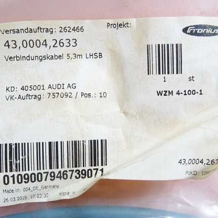 Fronius Verbindungskabel 5,3m LHSB 43.0004.2633 / Neu OVP - Maranos.de