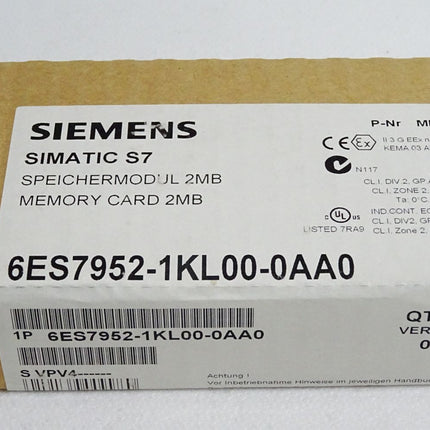 Siemens Speichermodul 6ES7952-1KL00-0AA0 6ES7 952-1KL00-0AA0 Neu OVP versiegelt - Maranos.de