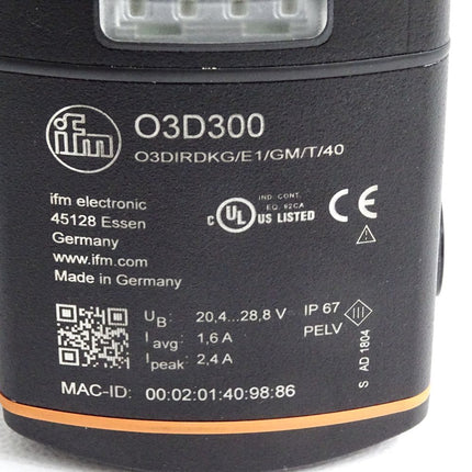 Ifm electronic O3D300 O3DIRDKG/E1/GM/T/40 3D-Sensor - Maranos.de