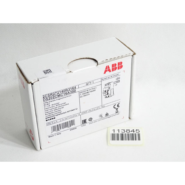 ABB 2CSR272140R3164 DS202CMC16A300 FI/LS-Schalter  / Neu OVP - Maranos.de