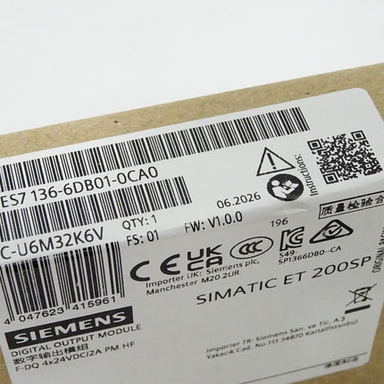 Siemens ET200SP F-DQ 6ES7136-6DB01-0CA0 6ES7 136-6DB01-0CA0 / Neu OVP versiegelt