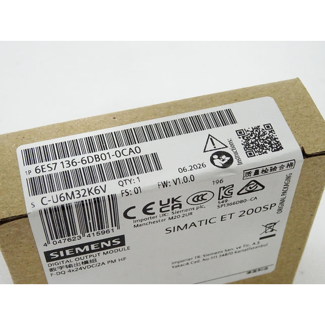 Siemens ET200SP F-DQ 6ES7136-6DB01-0CA0 6ES7 136-6DB01-0CA0 / Neu OVP versiegelt