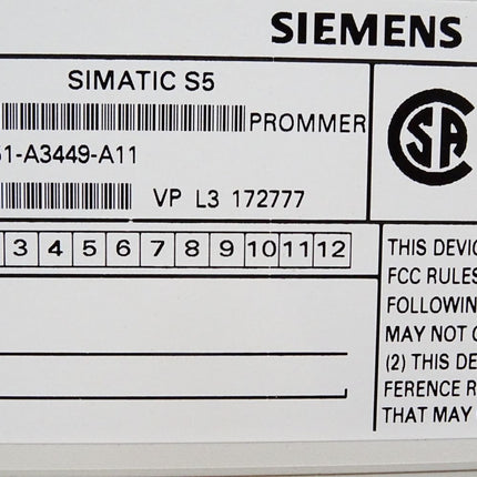Siemens 6ES5696-3AA11 6ES5 696-3AA11 Prommer C79451-A3449-A11 / Neu OVP - Maranos.de