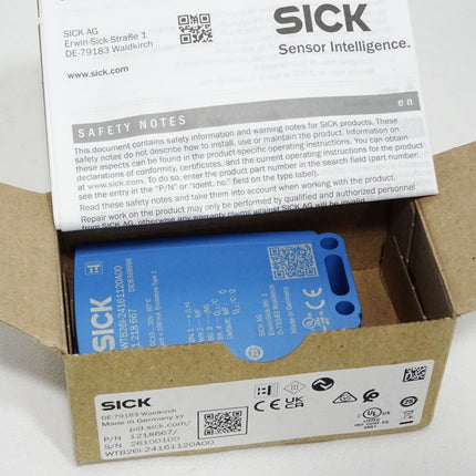 Sick Reflex-Lichttaster 1218667 WTB26I-24161120A00 / Neu OVP