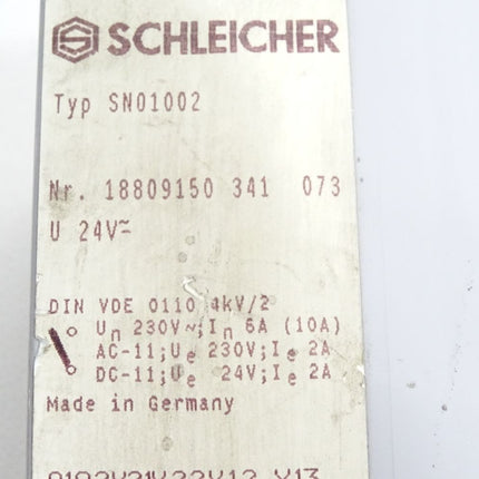 Schleicher SN01002 SN0 1002 Sicherheitsrelais - Maranos.de