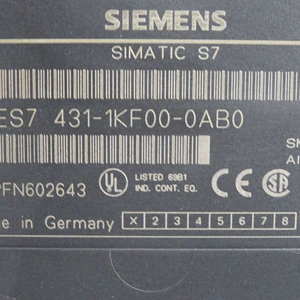 Siemens S7-400 SM431 6ES7431-1KF00-0AB0 6ES7 431-1KF00-0AB0 - Maranos.de