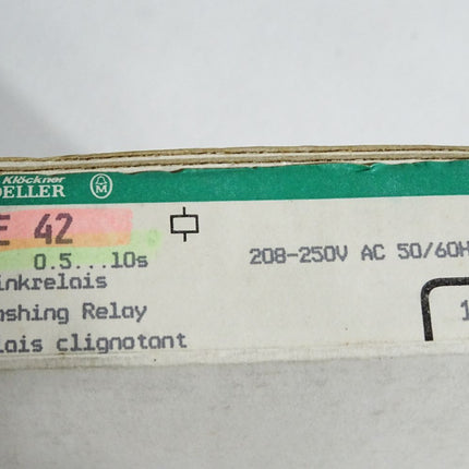 Klöckner Moeller TE42 Blinkrelais 0.5...10s / Neu OVP