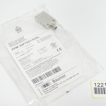 Baumer Induktiver Sensor IFFM 20P1501/S35L / Neu OVP