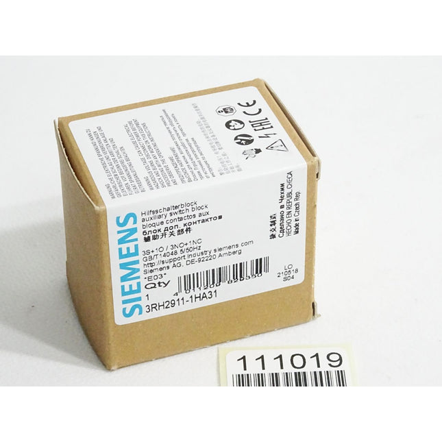 Siemens Hilfsschalterblock 3RH2911-1HA31 / Neu OVP - Maranos.de