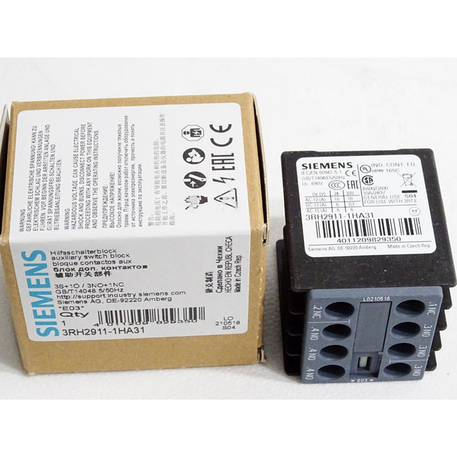 Siemens Hilfsschalterblock 3RH2911-1HA31 / Neu OVP - Maranos.de
