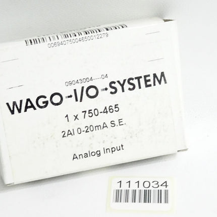 Wago 750-465 2-Kanal-Analogeingang / Neu OVP versiegelt - Maranos.de