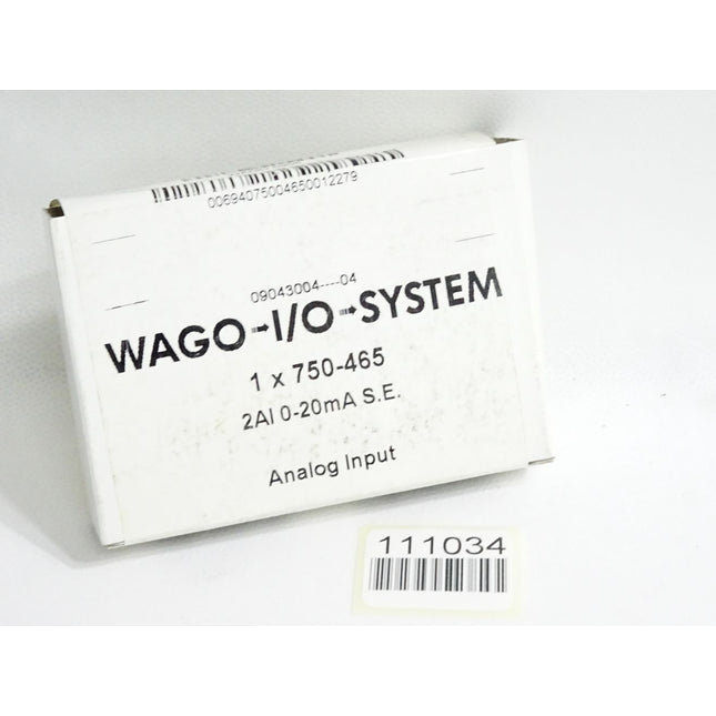 Wago 750-465 2-Kanal-Analogeingang / Neu OVP versiegelt - Maranos.de