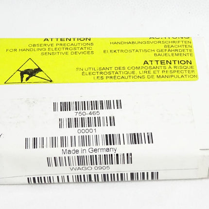 Wago 750-465 2-Kanal-Analogeingang / Neu OVP versiegelt - Maranos.de