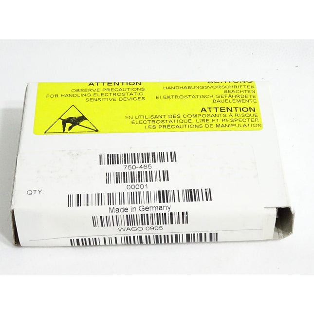 Wago 750-465 2-Kanal-Analogeingang / Neu OVP versiegelt - Maranos.de
