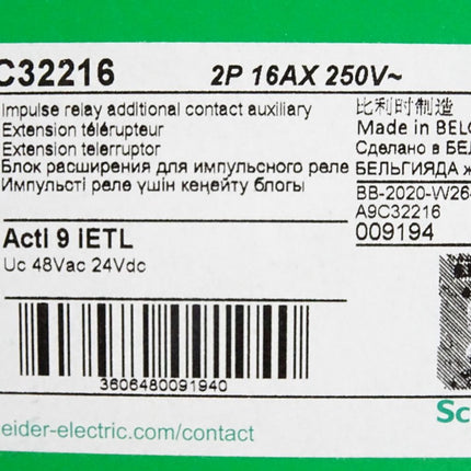 Schneider Electric Erweiterung Acti 9 IETL A9C32216 / Neu OVP - Maranos.de