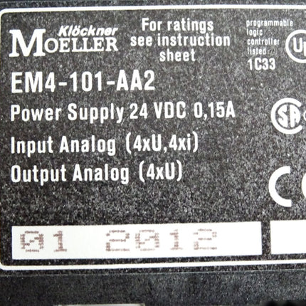 Moeller EM4-101-AA2 Erweiterungsmodul - Maranos.de