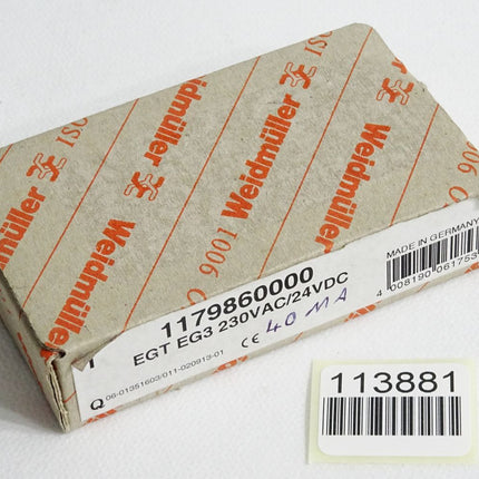 Weidmüller 1179860000 EGT EG3 230VAC/24VDC / Neu OVP - Maranos.de