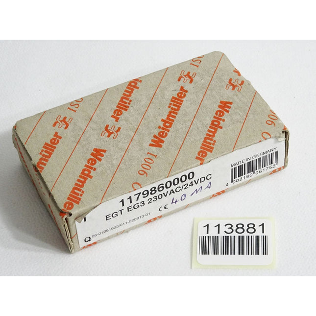 Weidmüller 1179860000 EGT EG3 230VAC/24VDC / Neu OVP - Maranos.de