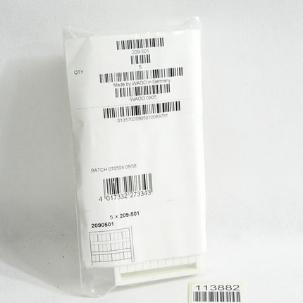 Wago 209-501 WSB-Beschriftungskarte / Inhalt:5 Stück / Neu OVP - Maranos.de