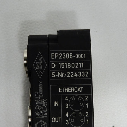 Beckhoff EtherCAT-Box EP2308-0001 4-Kanal-Digital-Eingang + -Ausgang