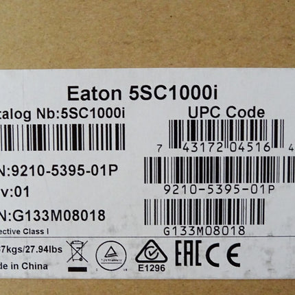 Eaton USV Stromversorgung Tower 9210-5395-01P 5SC1000i / Neu OVP - Maranos.de