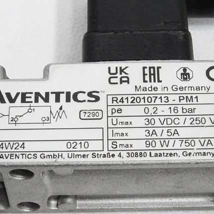 Aventics Druckschalter PM1-M3-G014-002-160 R412010713-PM1 / Neu mit Lagerspuren