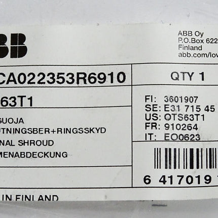ABB 1SCA022353R6910 OTS63T1 Klemmenabdeckung / Neu OVP - Maranos.de