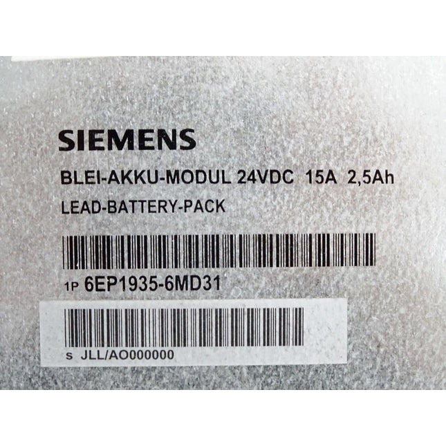 Siemens Blei-Akku-Moduk 24VDC 15 A 6EP1935-6MD31 6EP1 935-6MD31 - Maranos.de